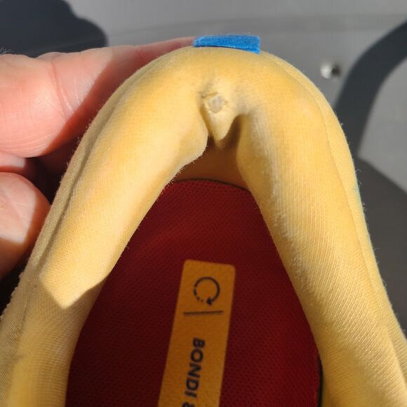 Hoka One One Sneakers Women 9.5 Bondi 8 athletic walk 1127952-ICYC Yellow Purple - Picture 9 of 9